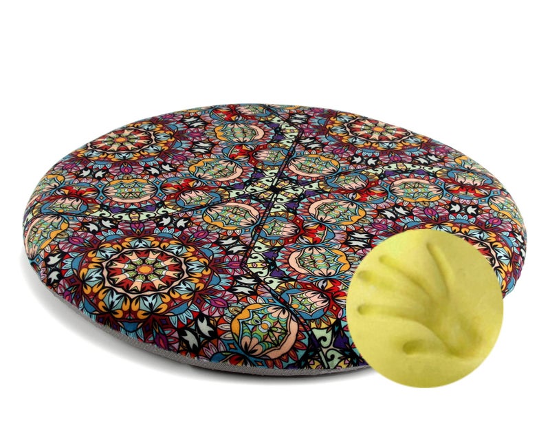 Sigmat Memory Foam Seat Cushion Anti-Slip Soft Round Stool Cushion Chair Pad 13 Inch Graphic - Image 1