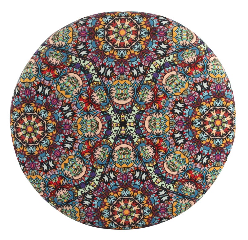 Sigmat Memory Foam Seat Cushion Anti-Slip Soft Round Stool Cushion Chair Pad 13 Inch Graphic - Image 2