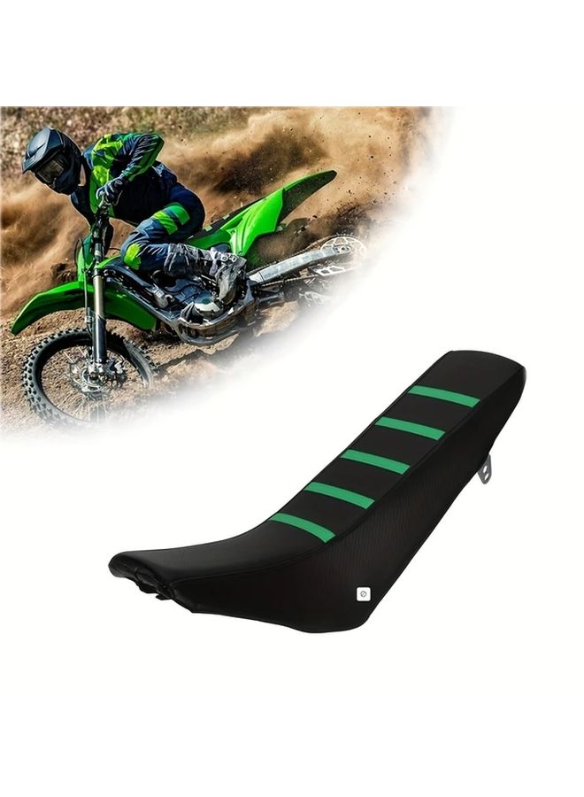 Black Motorcycle Seat Cover Compatible with KLX140 2015 to 2024 Models - Image 1