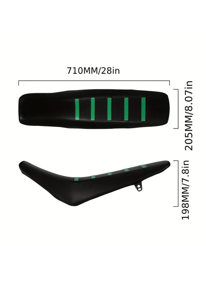 Black Motorcycle Seat Cover Compatible with KLX140 2015 to 2024 Models - Image 2