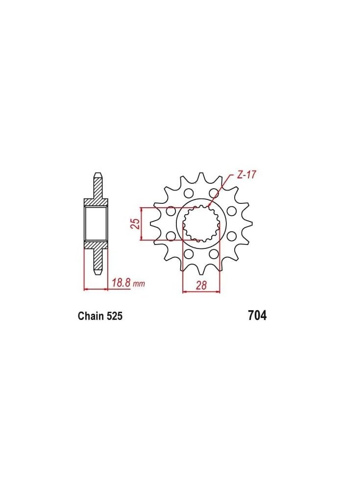 QASULER 525 Motorcycle Front Sprocket for BMW - Image 2