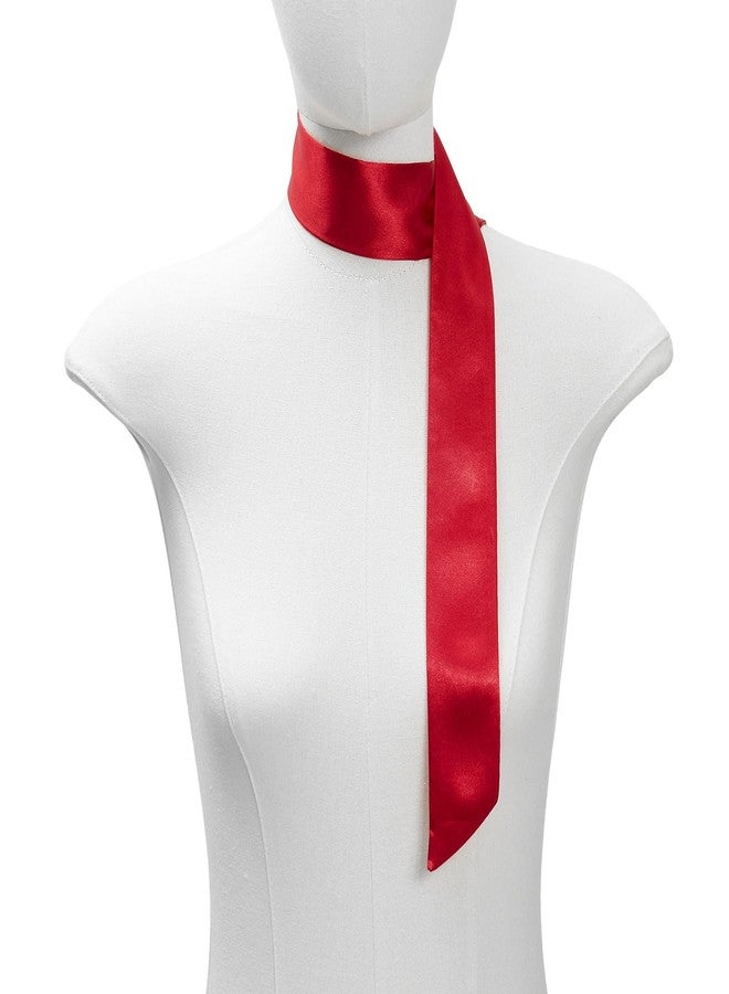 QIUTIMIY Purse Scarf Handbags Skinny Twill Hair Scarves Solid Color Narrow Long Neckerchief Women Fashion Accessories Bag Charms - Image 3