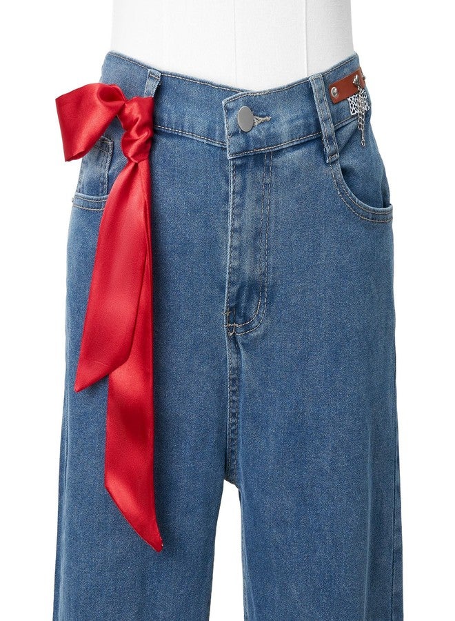 QIUTIMIY Purse Scarf Handbags Skinny Twill Hair Scarves Solid Color Narrow Long Neckerchief Women Fashion Accessories Bag Charms - Image 4