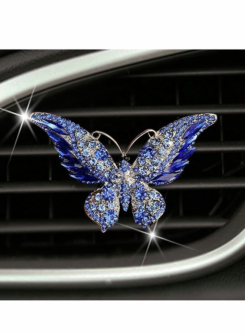 شو وو Car Air Vent Clip Charms, 2 PCS Butterfly Diffuser Freshener with Clip,Bling Accessories for Women-Butterfly Big - Image 4