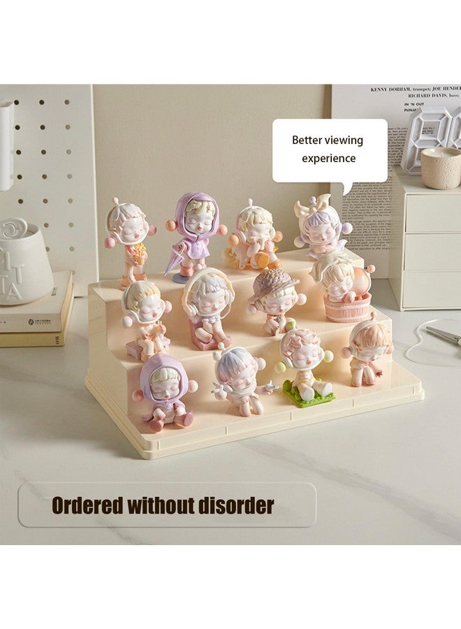 WMM Display Case for Minifigures Action Figures Blocks, Display Box for PopMart Sonny Angel Figures with Three Layers of Stairs, Gifts for Minifigure Collectors Lovers - Image 5