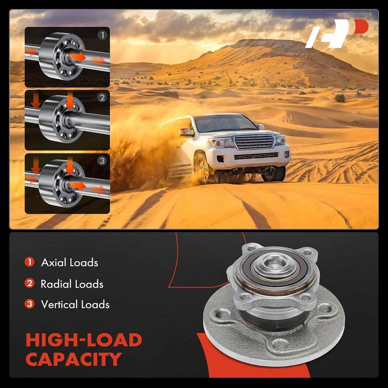 A-Premium Rear Wheel Bearing and Hub Assembly for Mini Cooper (2007-2015) - Image 4