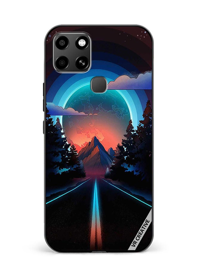 VR CREATIVE Protective Case Cover For Infinix Smart 6 Road To Paradise Design Multicolour - Image 1