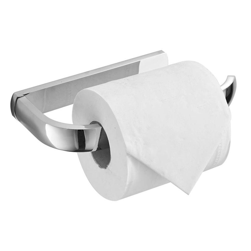 BESy Brass Toilet Tissue Paper Holder Polished Chrome Bathroom Accessories Fixtures Wall Mounted  Rust Protection