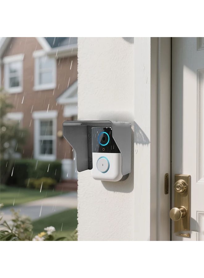 7 Inch 3D Printed Anti Glare Doorbell Rain Cover Weatherproof Outdoor Keypad Shield - Image 2