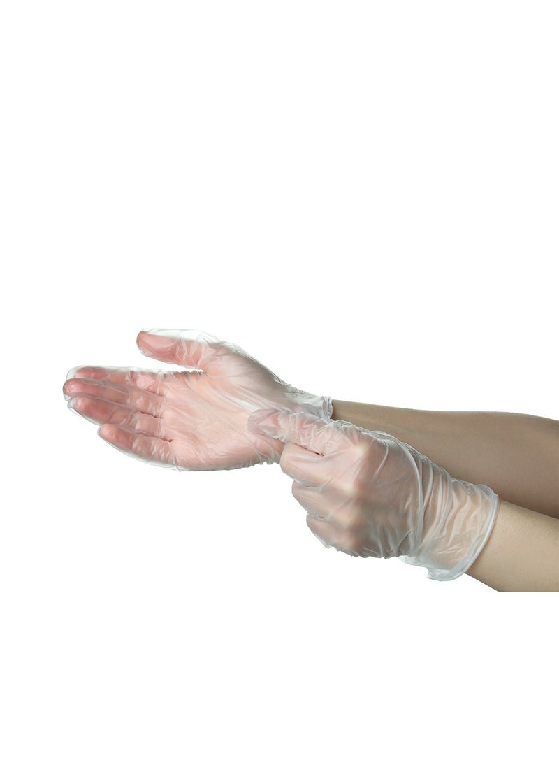 Vinyl Gloves , Latex Free and Powder Free Clear Disposable Gloves for Cooking, Food Prep, Household Cleaning, Salon, and Exam Use | 100 Count - Image 3