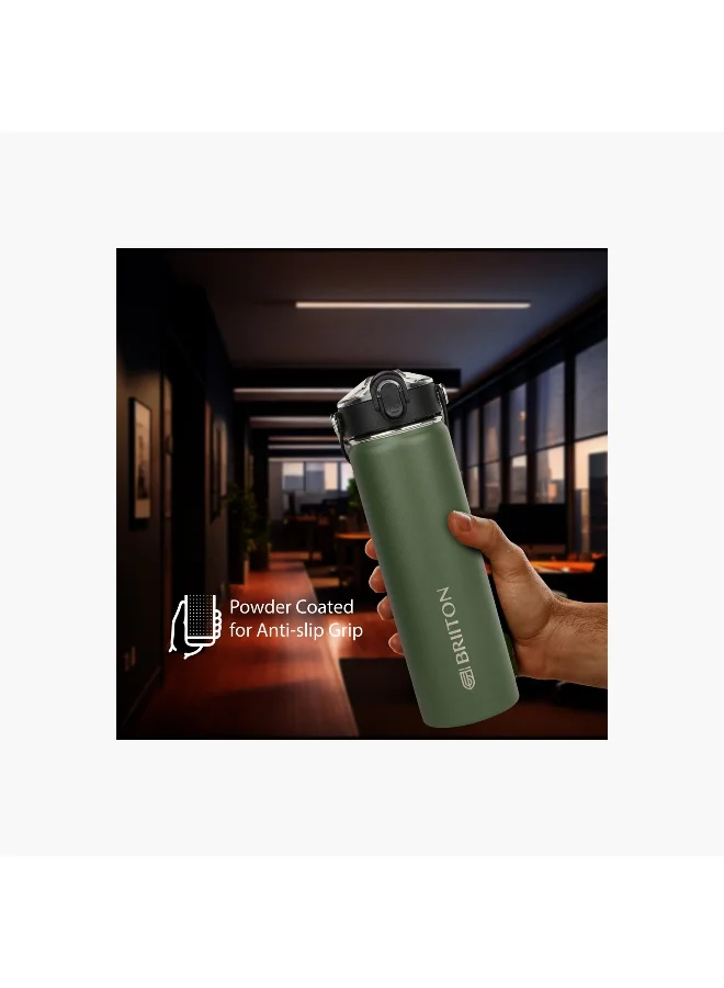 Briiton Water bottle -750Ml Double wall (stainless steel) Insulated Bottle-keeps Hot and Cold
