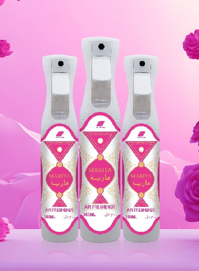 ARD PERFUMES Mariya Air Freshener Spray for Home, Office & Car - 300ml into Arabic this line - Image 1