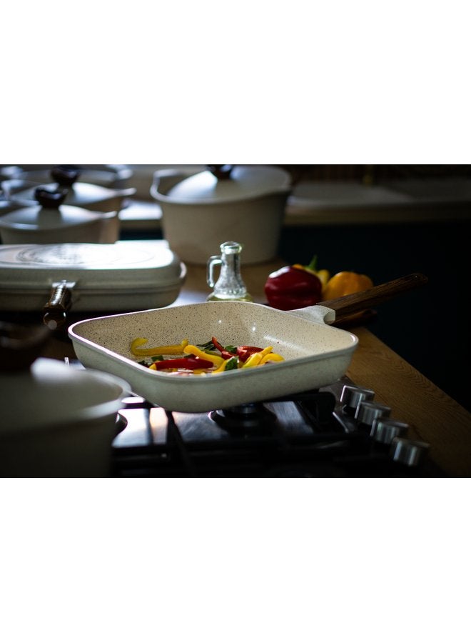 Glory Grill Granite Non Stick Premium Size 28 cm Beige - Image 1