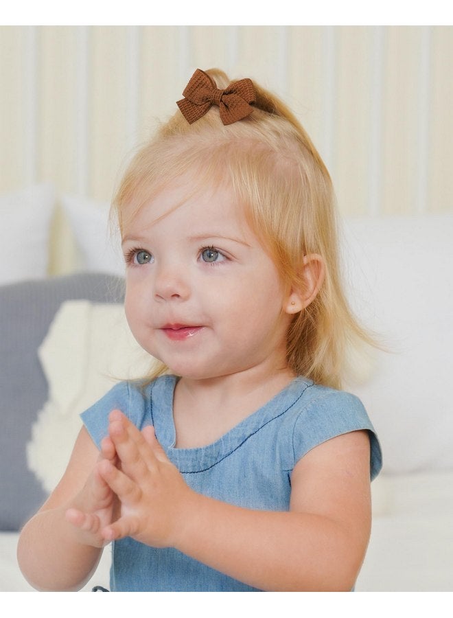 چولي بوز مشابك شعر للأطفال من Jollybows، 20 قطعة، مشابك شعر صغيرة على شكل تمساح، مقاس 2 بوصة، مشابك شعر رفيعة للأطفال الصغار - Image 2