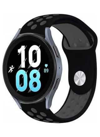 Samsung Galaxy Watch 5 / Galaxy Watch 5 Pro Band Silicone Replacement Strap 20mm Compatible with Galaxy Watch5 (44mm/40mm) Galaxy Watch5 Pro (45mm) Black/Grey - pzsku/ZF22DCFDE3531868295FAZ/45/_/1739661231/1c22a379-9b39-46df-8f26-2714c5bd2045
