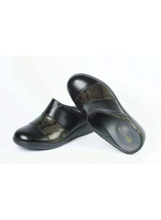 ZAYNA 092-3176 Zayna Ladies Casual Slides 2418-251 Black