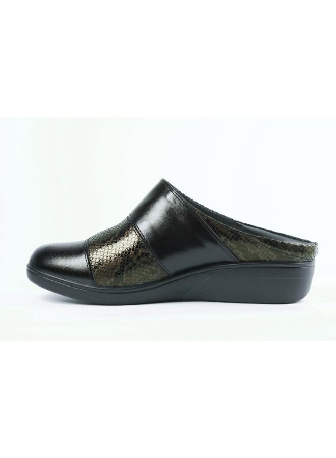 ZAYNA 092-3176 Zayna Ladies Casual Slides 2418-251 Black - Image 3