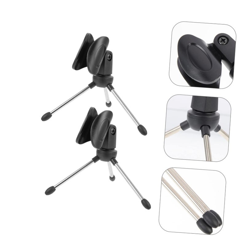 Universal Adjustable Desktop Microphone Tripod Stand Holder Compatible Snowball Blue Yeti - Image 3