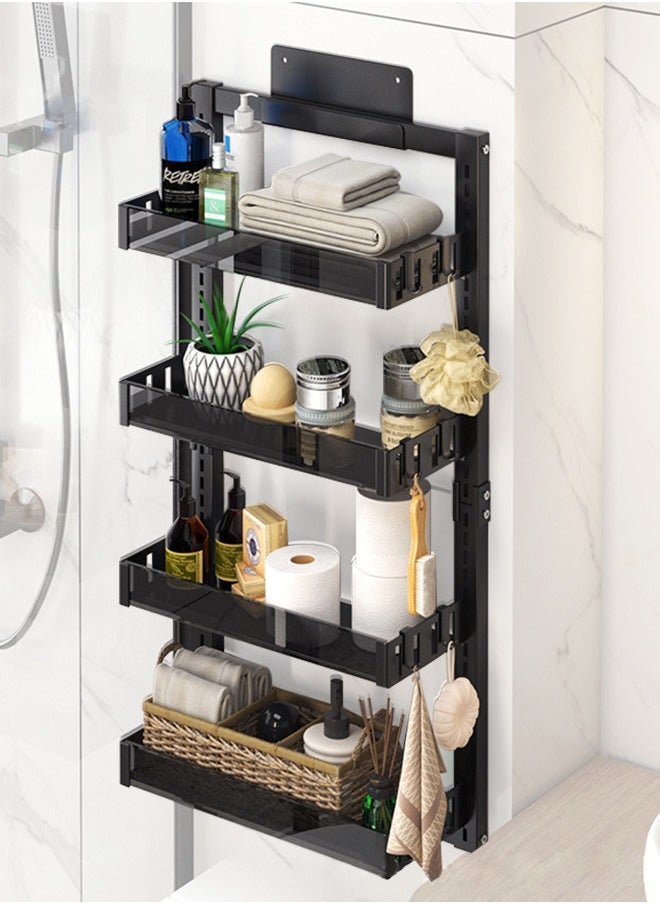 Shower Caddy Wall Shelf Shower Shelf with Hooks Drill Free Bathroom Storage Organizer Shelf