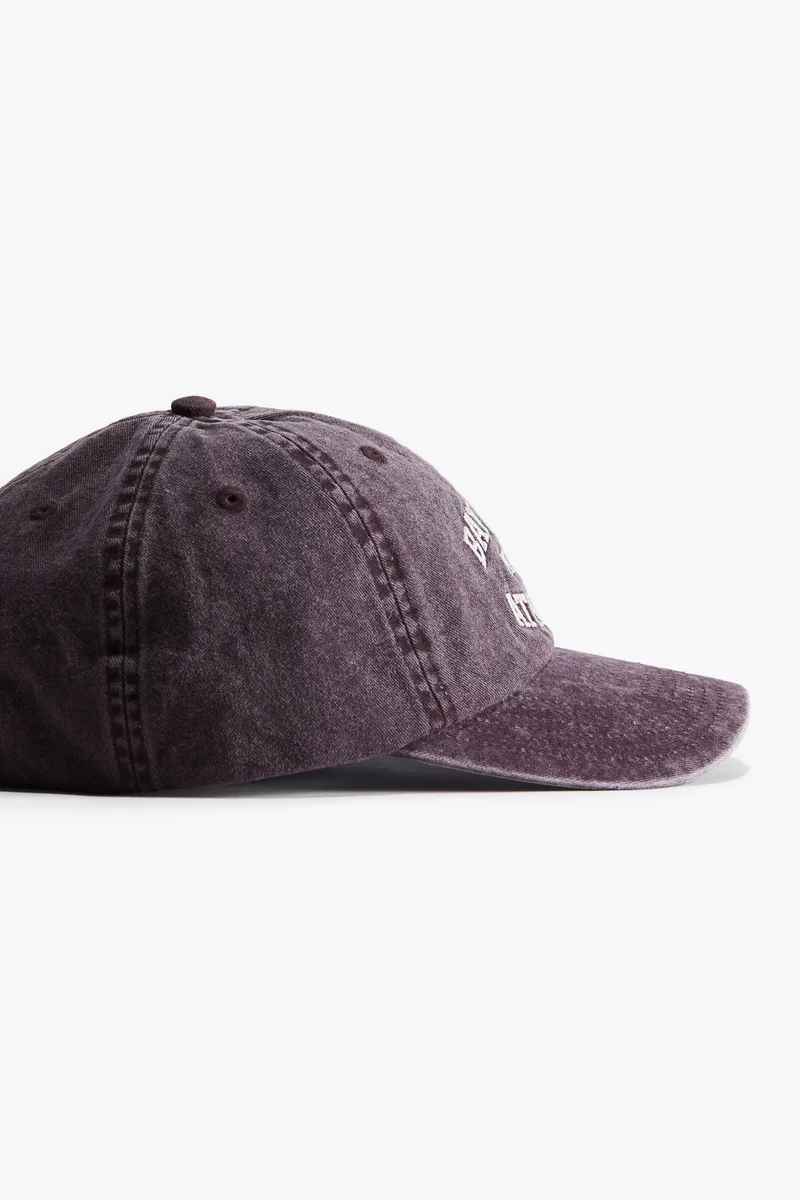 H&M Embroidered-motif cotton cap