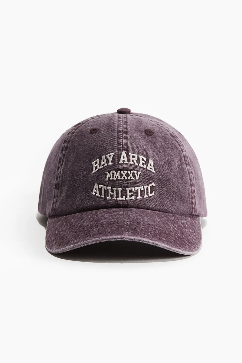 H&M Embroidered-motif cotton cap