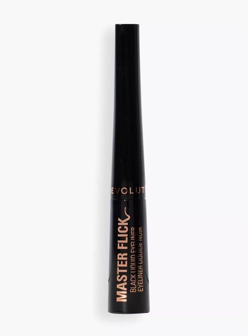 Makeup Revolution كحل سائل أسود ريفولوشن ماستر فليك ديف - Image 1