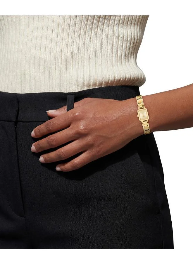 Coach  Ionic Plated Thin Gold Steel Quartz Basic Mini Watch for Women | Best Price UAE