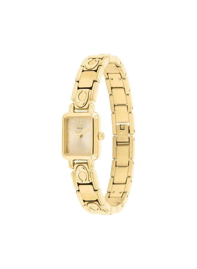 Coach  Ionic Plated Thin Gold Steel Quartz Basic Mini Watch for Women | Best Price UAE