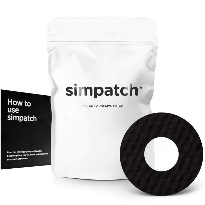 SIMPATCH Adhesive Patch Pack of 30 Multiple Colors Available Black