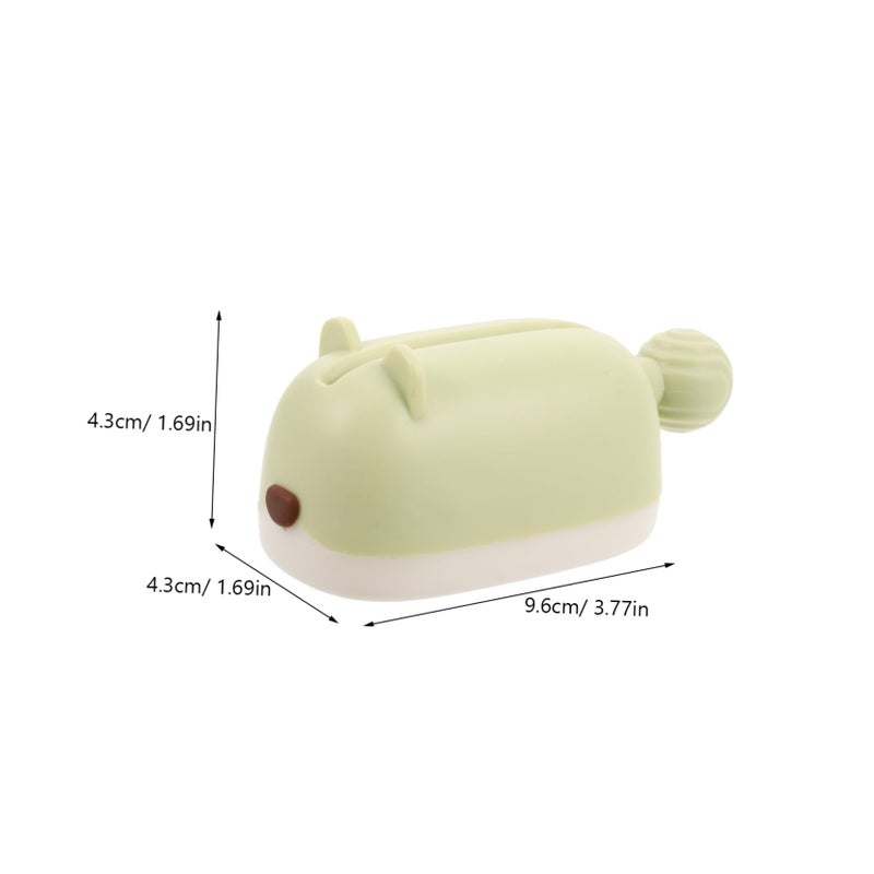Light Green Automatic Toothpaste Dispenser Wall Mounted Bathroom Organizer For Kids - Image 3