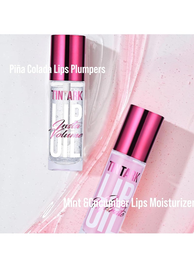 Tintark Professional Lip Plumper Set Instant Plump Moisturizer and Softer Lips Double Fix for Lip Hydrate and Volumize DUO ACTION Lip Gloss Plumping Hydrating Lip Oil Reduces Lip Lines for a Fuller - Image 2