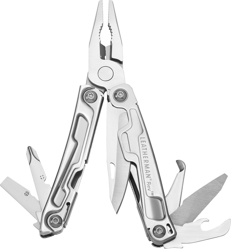 LEATHERMAN أداة متعددة الاستخدامات بحجم الجيب مع فتاحة عبوات ومفكات، من الفولاذ المقاوم للصدأ - Image 1