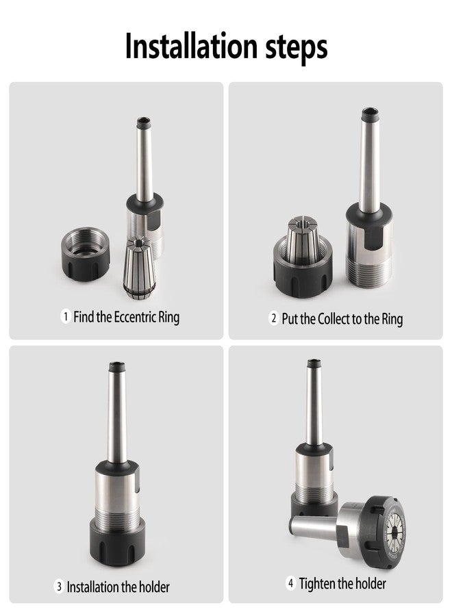 HOZLY MT2 ER32UM M10 Morse Taper Collet Chuck - MT2 Spring Collet Chuck - Image 5
