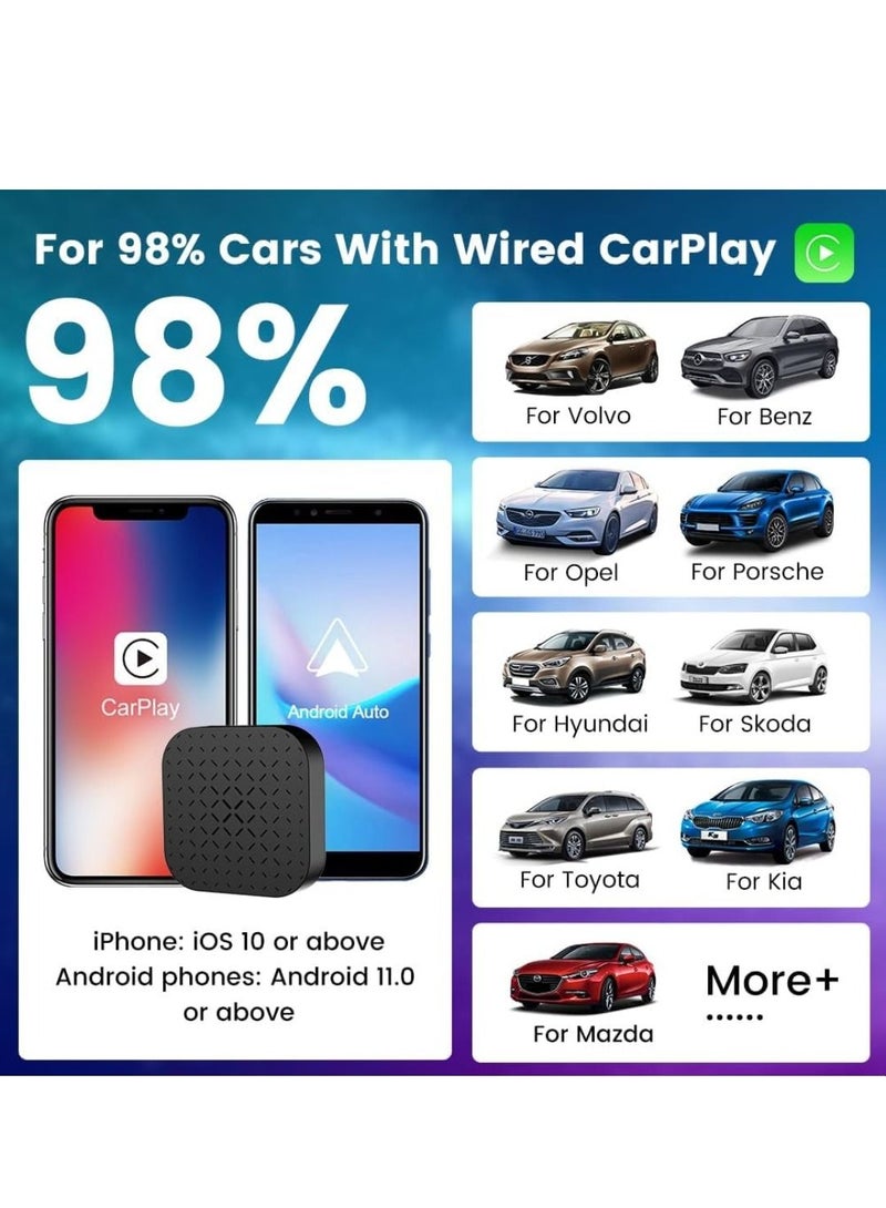 Carlinkit Carlinkit Ai Box Android 11 Unlock Video Streaming,Live Broadcasting  Qualcomm Quad core 3+32GB Memory 5.8Ghz WiFi & Dual Bluetooth Only Applicable Factory Wired CarPlay Cars  - Image 4