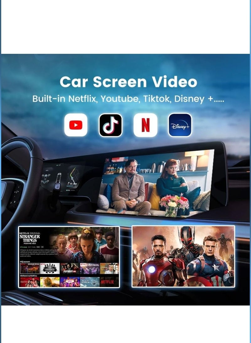 Carlinkit Carlinkit Ai Box Android 11 Unlock Video Streaming,Live Broadcasting  Qualcomm Quad core 3+32GB Memory 5.8Ghz WiFi & Dual Bluetooth Only Applicable Factory Wired CarPlay Cars  - Image 5