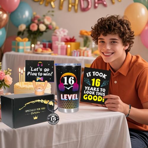 Carselage 16 Year Old Boy Gifts 16th Birthday Gifts Decorations for Son Gamer Gifts for Teenage boy Christmas Gift for Kids Nephew Grandson Brother - Image 3