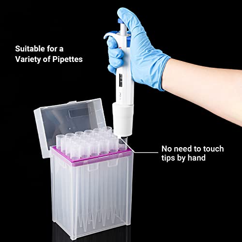 FOUR E'S SCIENTIFIC 10ml Pipette Tips - Universal 10000ul Sterile Pipette Tips Racked RNase/DNase Free & Pyrogen Safe, Autoclavable, 1 Rack 24 Tips - Image 4