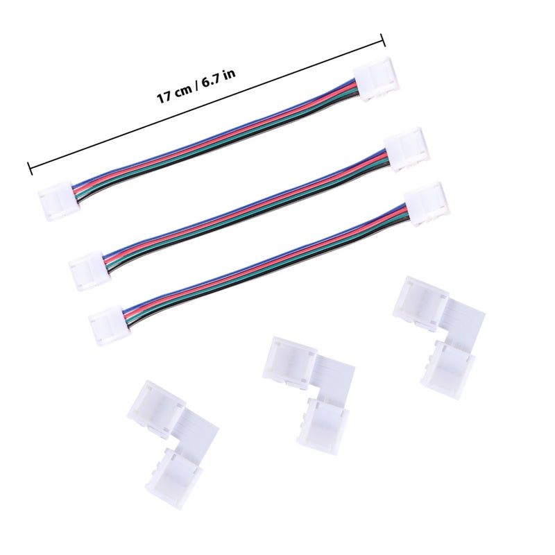 🏠 مجموعة موصل شرائط إضاءة RGB LED بدون لحام - Image 2