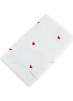 Hobby Lubow Love White Red Embroidered 70X140 6 Piece Towel Set  - Image 1