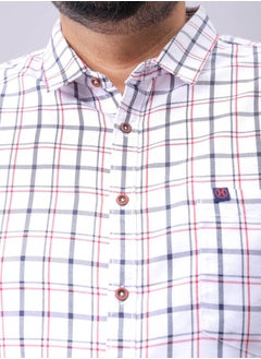 HARDSODA Men Plus Size Regular Fit Checkered Spread Collar Full Sleeves Casual Shirt  - Image 4