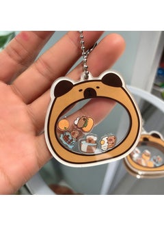 Crayon Shinchan Acrylic Keychain Bag Charm [Double-through Kabi Bala] Shake