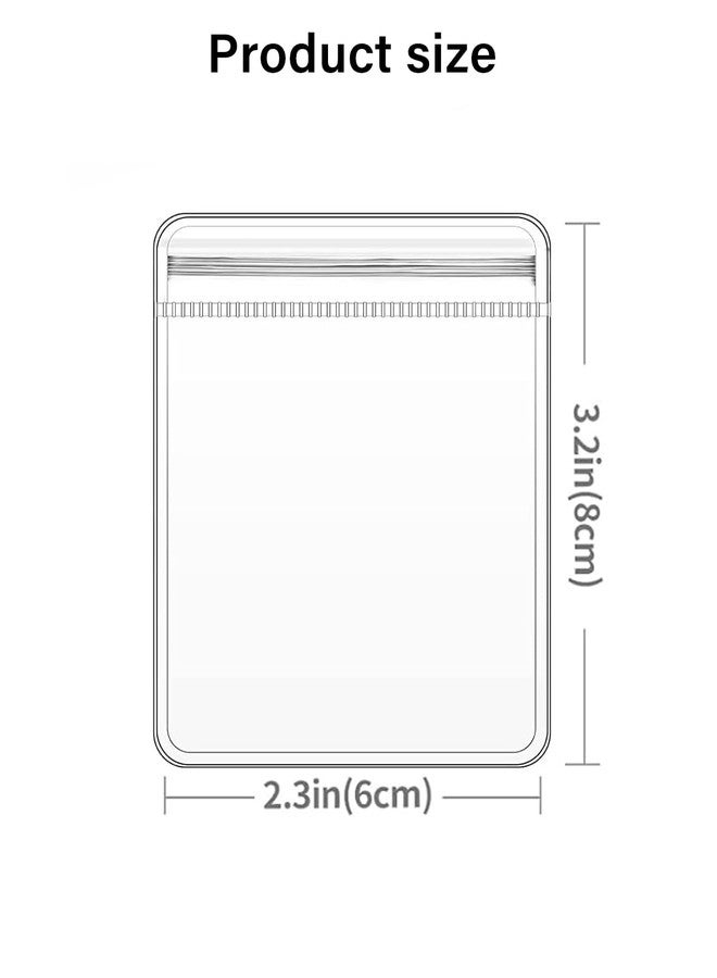 ليتغو حقائب مجوهرات شفافة للسفر من ليتجو، حقيبة مجوهرات مضادة للتشوه، حقائب تخزين مجوهرات للنساء، حقيبة مجوهرات صغيرة للفضة/الأقراط/الخواتم/القلائد (20 قطعة من حقائب المجوهرات الشفافة) - Image 3