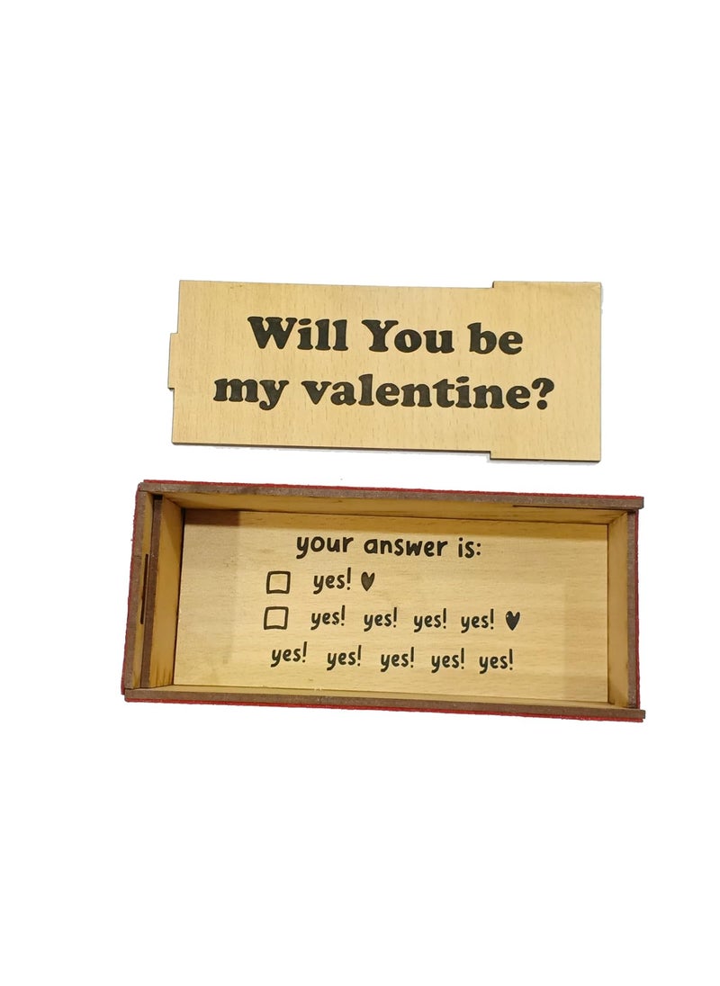 Incrizma Incrizma Handmade Valentine Gift box- Surprise Gift for Her/for Him - I love you Card (Will You Be My Valentine)  - Image 3