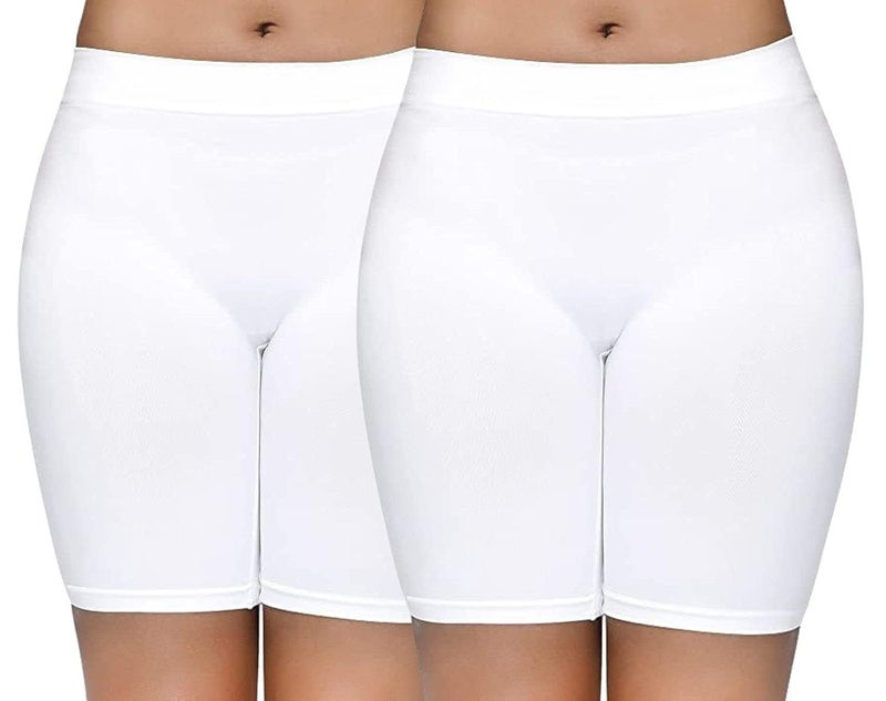 Mysha Women's High Waist Seamless Cycling Shorts - Soft Cotton Spandex Biker Shorts for Yoga and Everyday Wear - Image 1