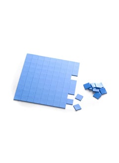 Generic Cooling Thermal Pad, generic Blue Soft Silicone Thermal Conductive Pads Heatsink IC Chipset Fit for Northbridge SSD CPU GPU LED Cooling Soft insulating gasket silicone thermal pad (100pcs 10x10x1mm)  - Image 1