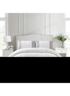 Boutique Blanche Boutique Blanche Brushed Slub 3pc Comforter Super King Grey 250x260cm  - Image 2