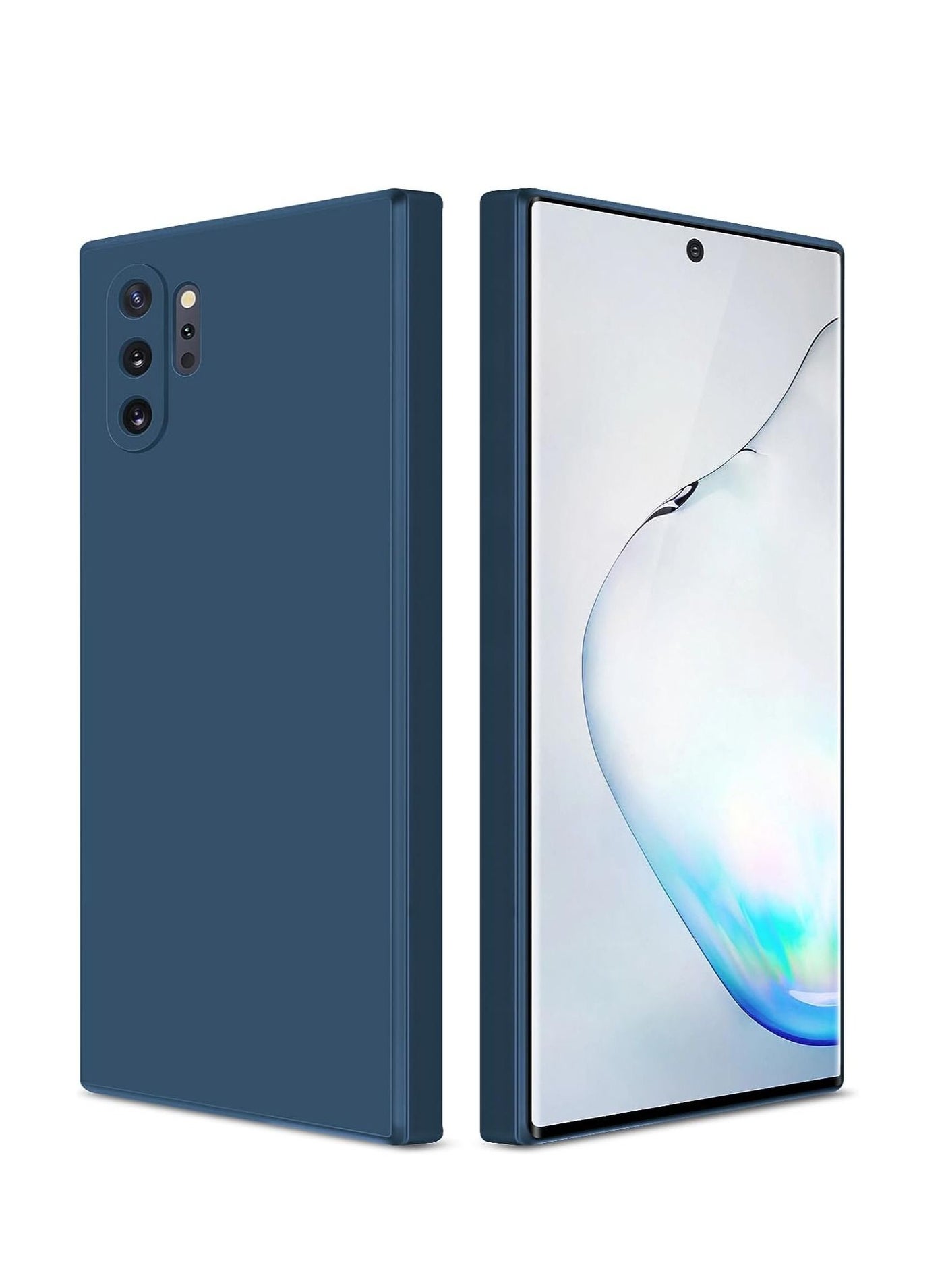 LEDIN Samsung Galaxy Note 10 Plus Case Cover soft TPU Transparent Silicone Gel Back Protective slim fit camera protection case Designed for Samsung Galaxy Note 10 Plus (Blue)