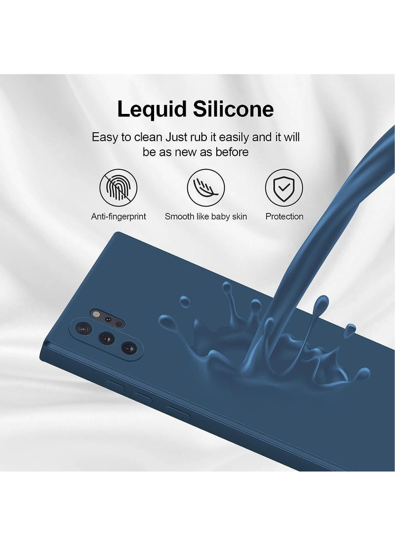 LEDIN Samsung Galaxy Note 10 Plus Case Cover soft TPU Transparent Silicone Gel Back Protective slim fit camera protection case Designed for Samsung Galaxy Note 10 Plus (Blue) - Image 4