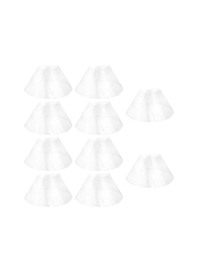 silvercnc - silvercnc 10Pcs 23CM Round Grease Filter for Range Hood Kitchen Cooking Practical Iron Range Hood Vent Grease Filter Replacement Mesh Net Cooker Hood Accessories 23X23X12. 5CM - Image 1