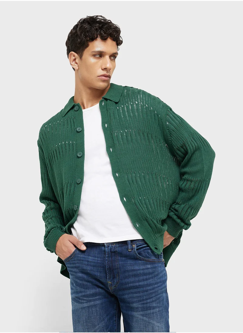 TOPMAN Stripe Regular Fit Shirt